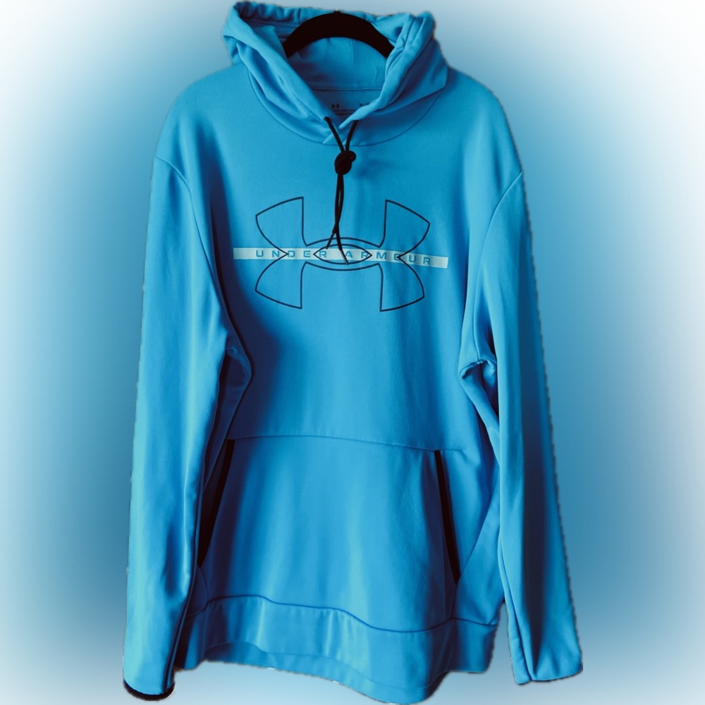 Under Armour mens XL blue hooded sweatshirt